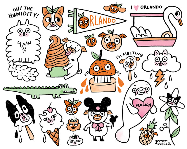 Tattoo Flash Sheet for Pinkie Orlando