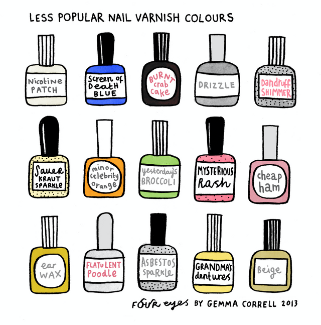 Less Popular Nail Varnish Colors